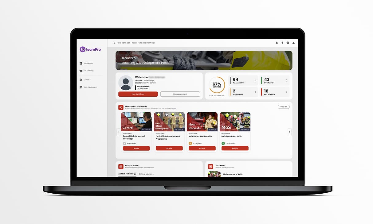 Dashboard Homepage 1