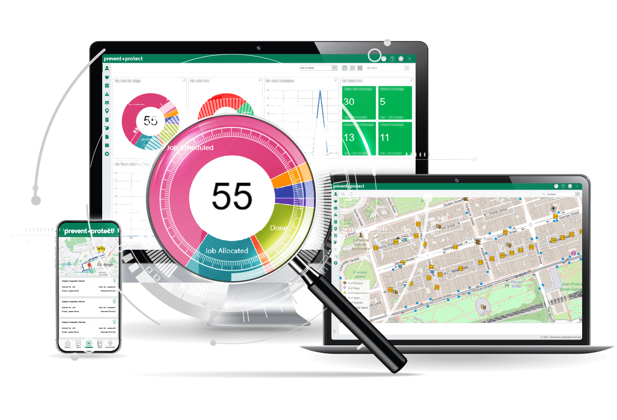 White Hydrant Header