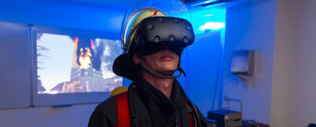 A man wearing VR Headset