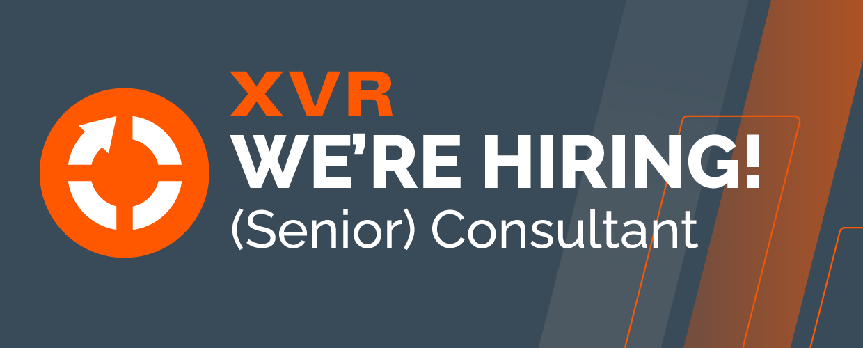 XVR Senior Product Consultant vacancy
